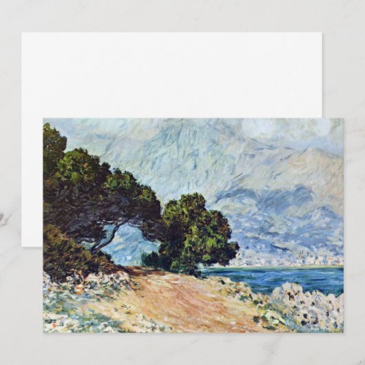Menton Seen van Pet Martin door Claude Monet (Voorkant / Achterkant)