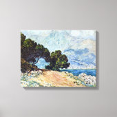 Menton Seen van Pet Martin door Claude Monet Canvas Afdruk (Voorkant)
