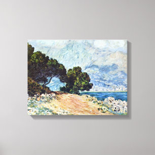Menton Seen van Pet Martin door Claude Monet Canvas Afdruk