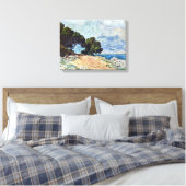 Menton Seen van Pet Martin door Claude Monet Canvas Afdruk (Insitu (Slaapkamer))