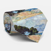 Menton Seen van Pet Martin door Claude Monet Stropdas (Opgerold)