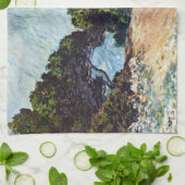 Menton Seen van Pet Martin door Claude Monet Theedoek (Gevouwen)