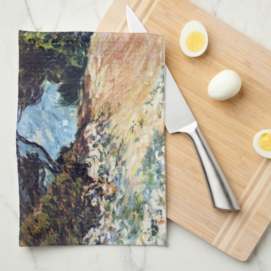 Menton Seen van Pet Martin door Claude Monet Theedoek (Quarter Fold)