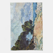 Menton Seen van Pet Martin door Claude Monet Theedoek (Verticaal)