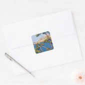 Menton Vierkante Sticker (Envelop)
