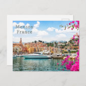 Mentone Embankment, Frankrijk Briefkaart (Voorkant / Achterkant)