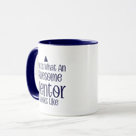 Mentor Appreciation Mug – Personalized Gift Mok (Voorkant links)