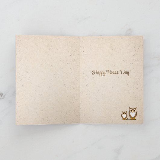 Mentor Dank je Kaart op de Dag van Boss (Binnen)