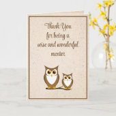 Mentor Dank je Kaart op de Dag van Boss (Gele Bloem)