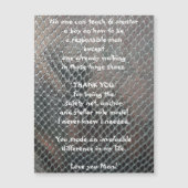 Mentor Dank u Magnetisch Wenskaart (Voorkant)