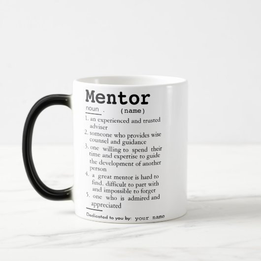 Mentor Definition Mok, cadeau voor mentor Magische Mok (Links)