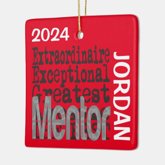 Mentor Extraordinaire CUSTOM Keramisch Ornament (Links)