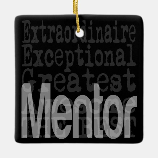 Mentor Extraordinaire Keramisch Ornament (Voorkant)