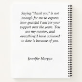 Mentor gift voor managers supervisors notitieboek (Achterkant)