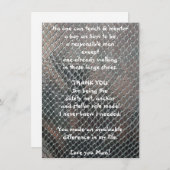 Mentor Hartelijk dank voor uw flatWenskaart (Voorkant / Achterkant)