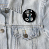 Mentor Inspire School Nerd Funny Teacher Ronde Button 5,7 Cm (In situ)