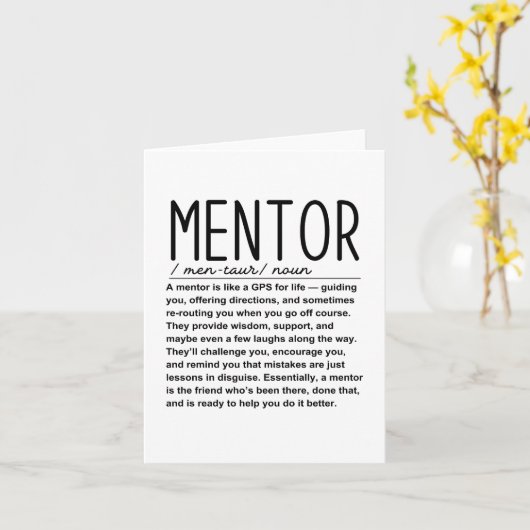 Mentor Kaart (Gele Bloem)