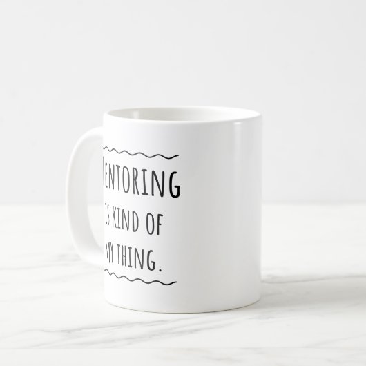 Mentor leraar Funny Gift Idee Coffee Mok Cup (Voorkant links)