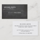 Mentor / opvoeder / consultant visitekaartje (Voorkant / Achterkant)