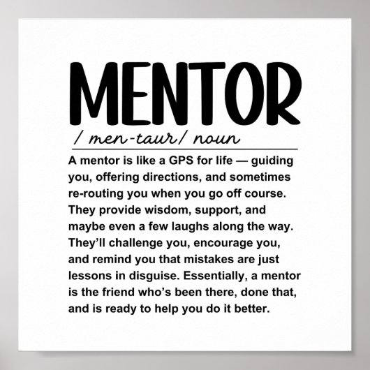 Mentor Poster (Voorkant)