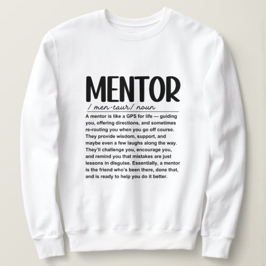 Mentor Trui (Design voorkant)