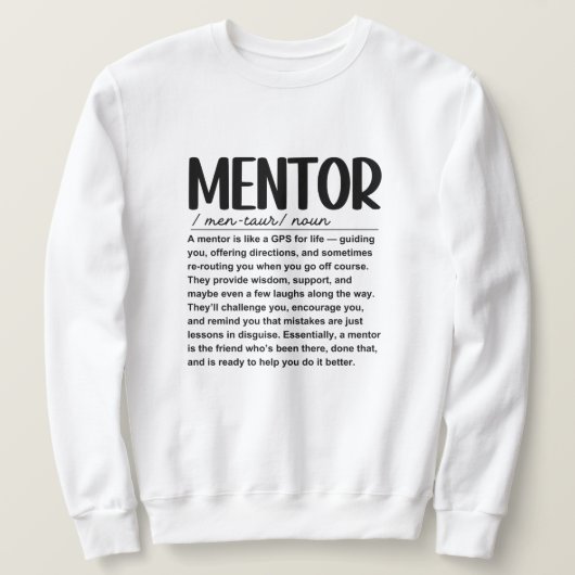 Mentor Trui (Design voorkant)