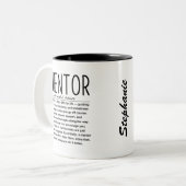 Mentor Tweekleurige Koffiemok (Voorkant links)