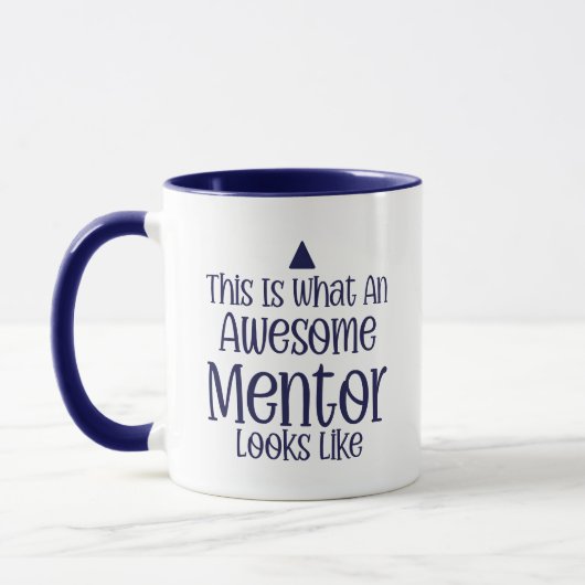 Mentor Waarderingsmok – Gepersonaliseerd Cadeau Mok (Links)