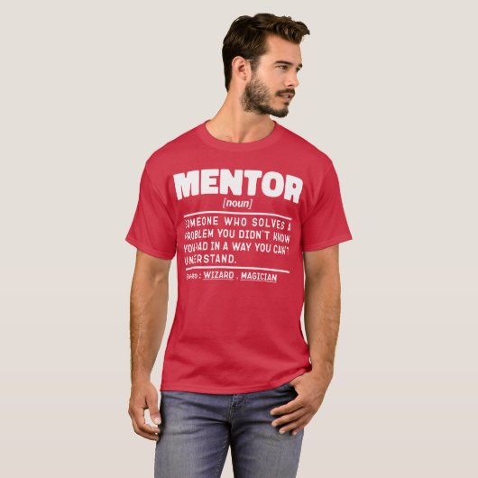 Mentor Zelfstandig naamwoord Definitie Mentoring C T-shirt (Voorkant volledig)
