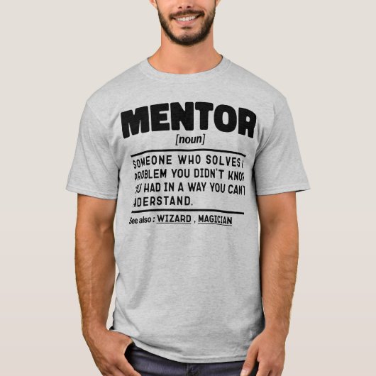 Mentor Zelfstandig naamwoord Definitie Mentoring C T-shirt (Voorkant)