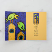 mentorkaart met vogels en vogeltehuizen bedankkaart (Binnen)