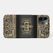 Mentorsteen Elegant Victoriaans Monogram Case-Mate iPhone Case (Achterkant (horizontaal))