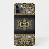 Mentorsteen Elegant Victoriaans Monogram Case-Mate iPhone Case (Achterkant)