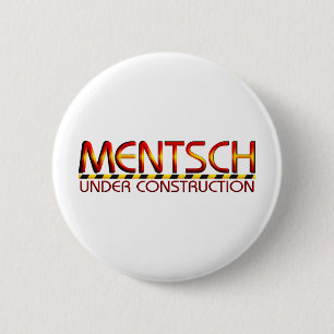 Mentsch Ronde Button 5,7 Cm