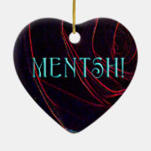 MENTSH-HEART KERAMISCH ORNAMENT (Achterkant)