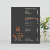 menu (Staand voorkant)