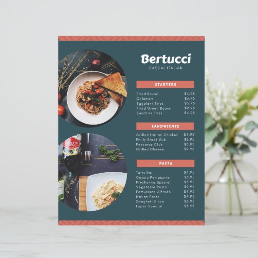 menu (Staand voorkant)