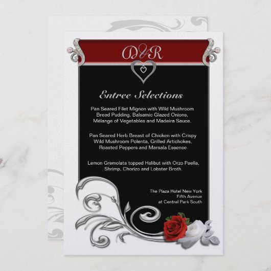 Menu (Voorkant / Achterkant)