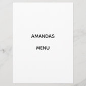 MENU (Voorkant)