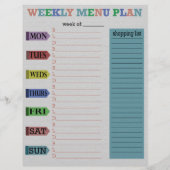 Menu 2 weken (Achterkant)