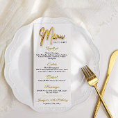 Menu - 3d Goud Tex Minimalistisch ontwerp
