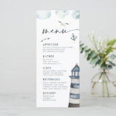 Menu aan zee (Staand voorkant)