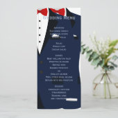 Menu Aangepaste blauwe en witte homepage (Staand voorkant)