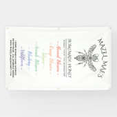 Menu Aangepaste kleuterhoning Spandoek (Horizontaal)