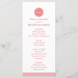 Menu abstracte ventilatorbruiloft / Programma