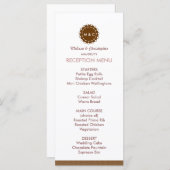 Menu abstracte ventilatorbruiloft / Programma (Voorkant / Achterkant)