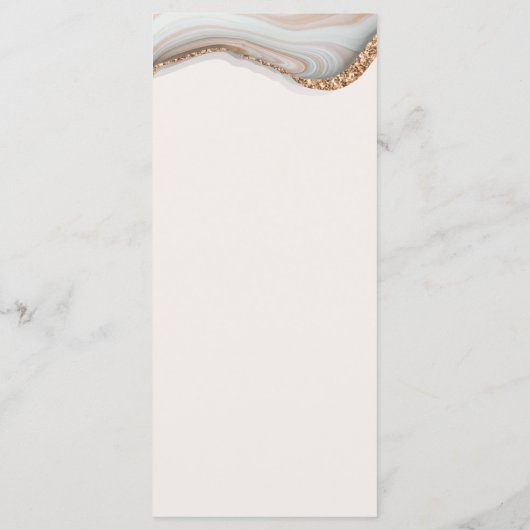 Menu Agate Marble Stone (Achterkant)