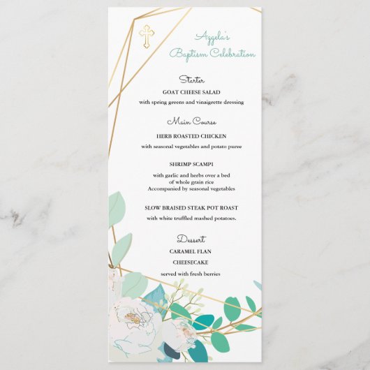 Menu Aggela (Voorkant)