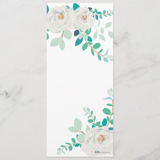 Menu Aggela (Achterkant)