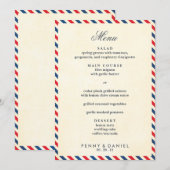 Menu Airmail Wedding (Voorkant / Achterkant)